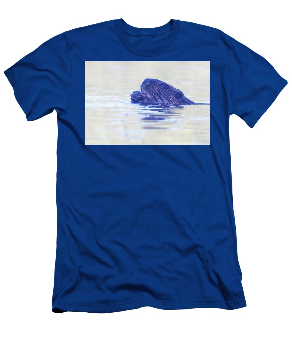 1 Beaver Portrait Mircea Costina Photography T-Shirt