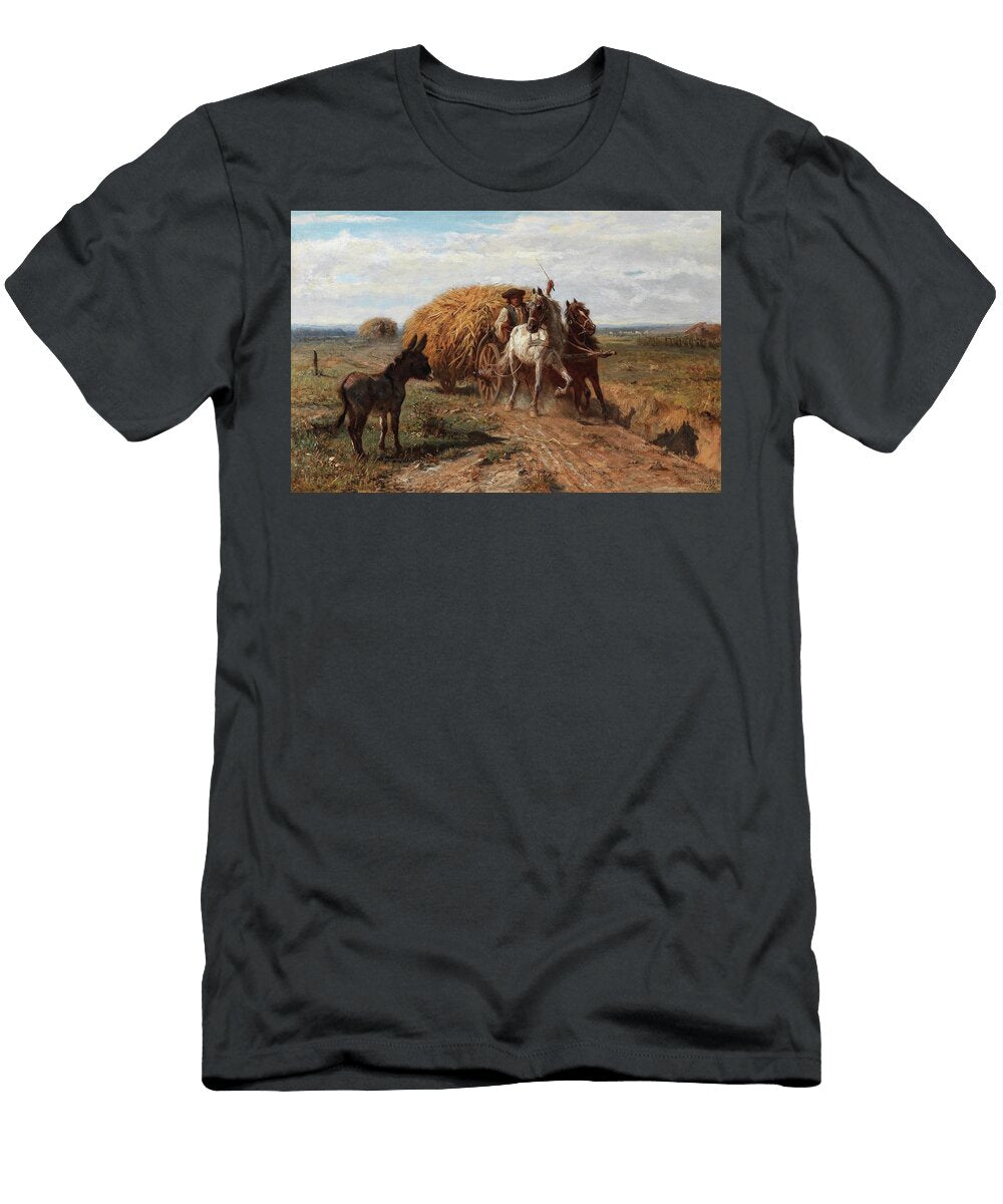 A Donkey on a Country Road Otto Von Thoren T-Shirt