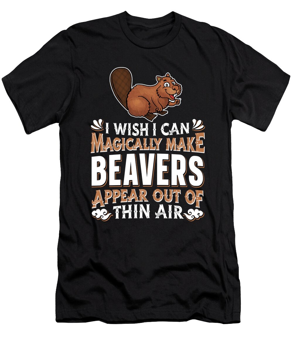 Beaver Animal Creek Beaver Crazy Squirrel T-Shirt