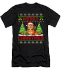 Beaver Ugly Christmas Sweaters Cute Santa Hat Sophie Eleanor T-Shirt