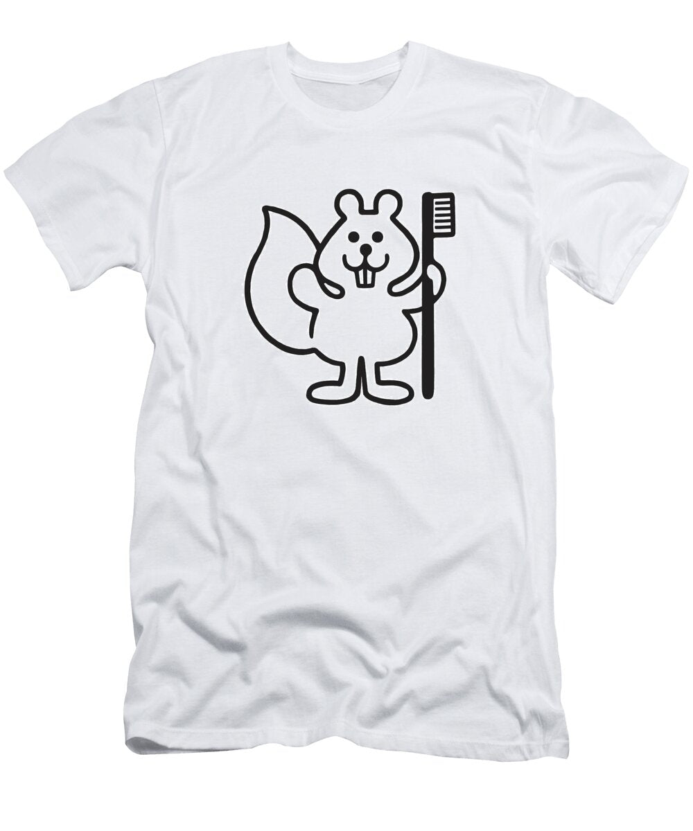 Beaver with Toothbrush Csa Images T-Shirt
