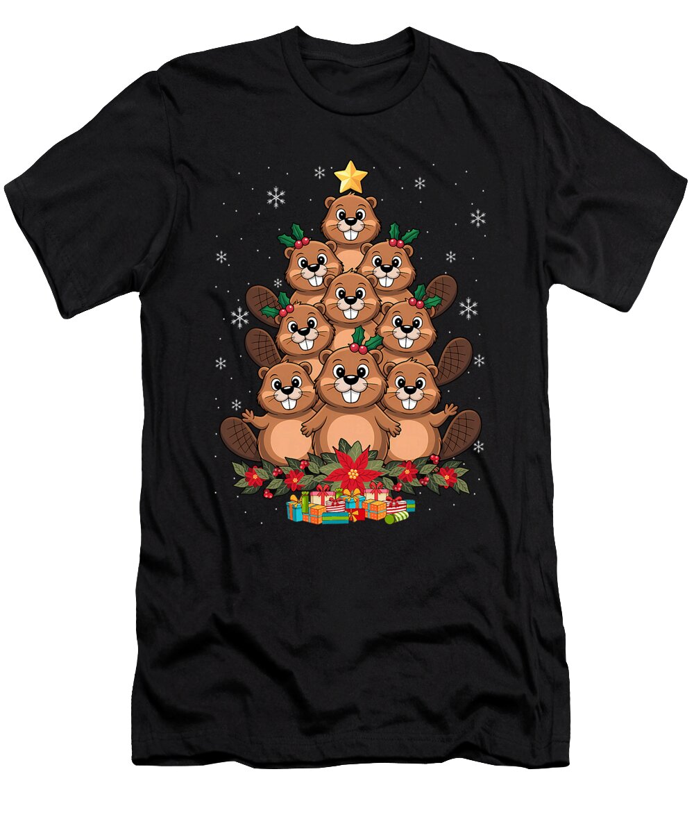Beavers Christmas Tree Funny Sophie Eleanor T-Shirt