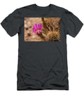 Bee in Pink Cactus Flowers Elisabeth Lucas T-Shirt