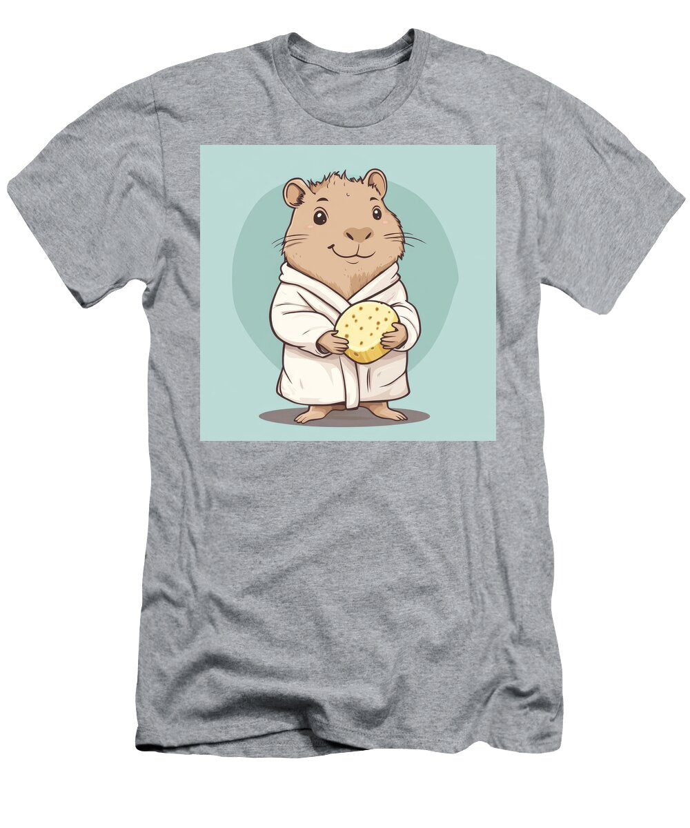 Cute Hamster Wearing Bathrobe Holding Sponge Sayama Yurika T-Shirt