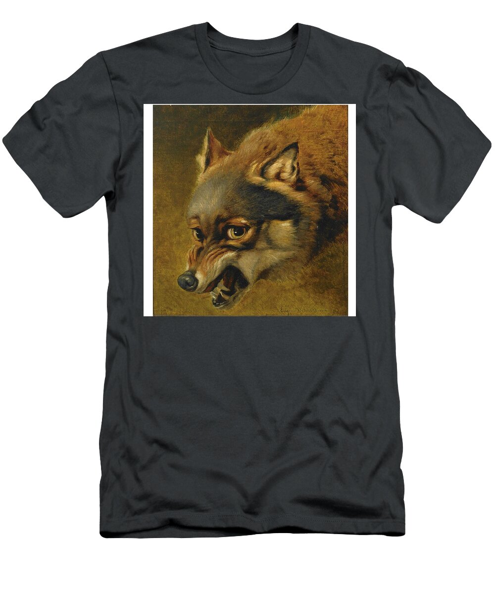 Eugene Joseph Verboeckhoven 1798 1881 Study of a Fox Celestial Images T-Shirt