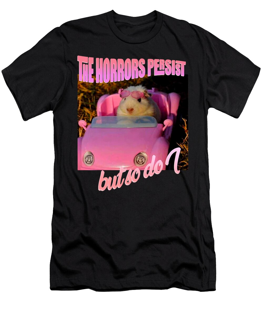 Halloween Costume the Horrors Persist But So Do I Hamster Thepassionshop T-Shirt