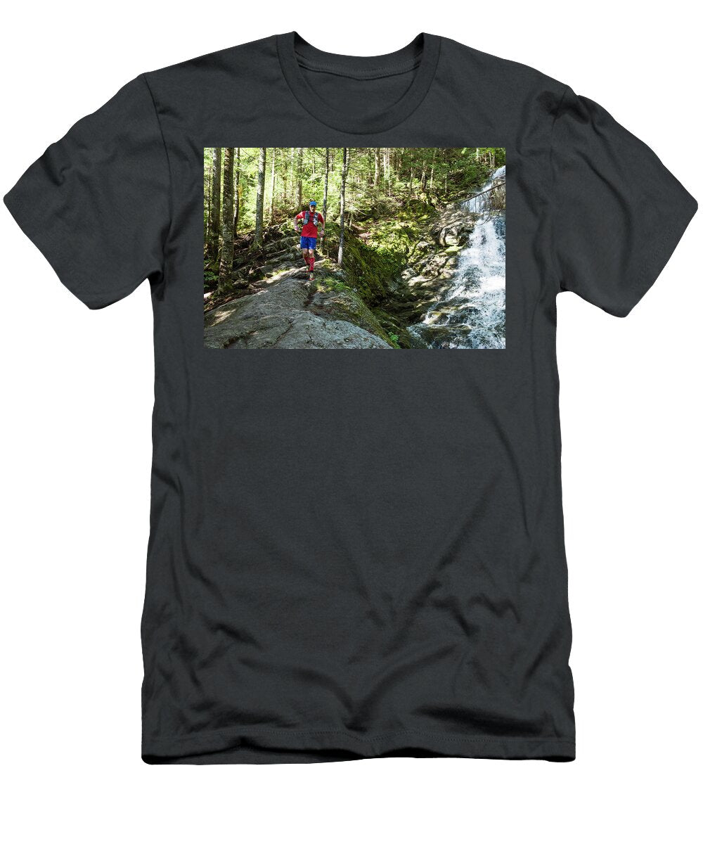 Hiker Alongside the Beaver Brook Joe Klementovich T-Shirt
