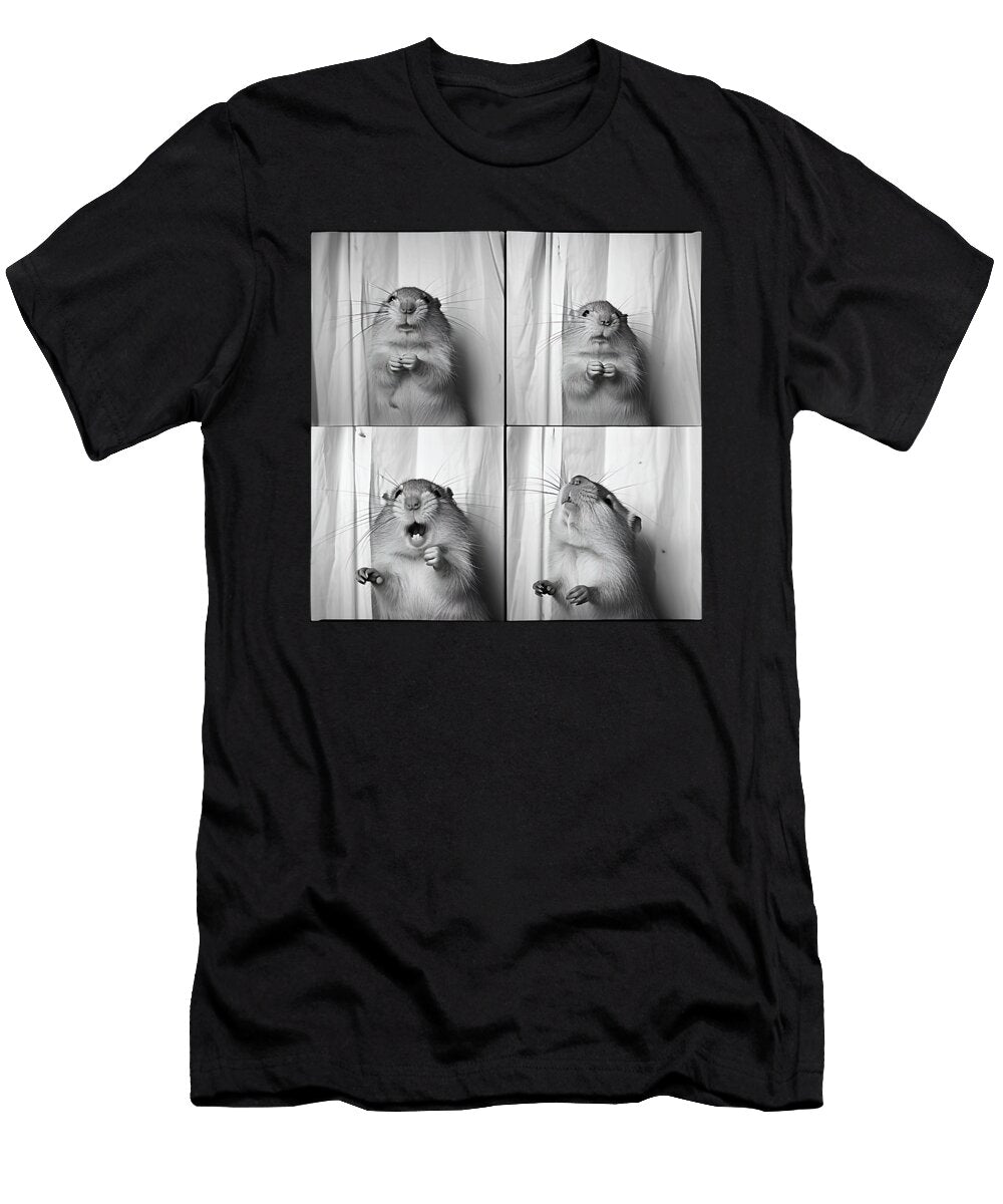Prairie Dog Lover Funny Animal Wildlife Portrait Natalie Lidford T-Shirt